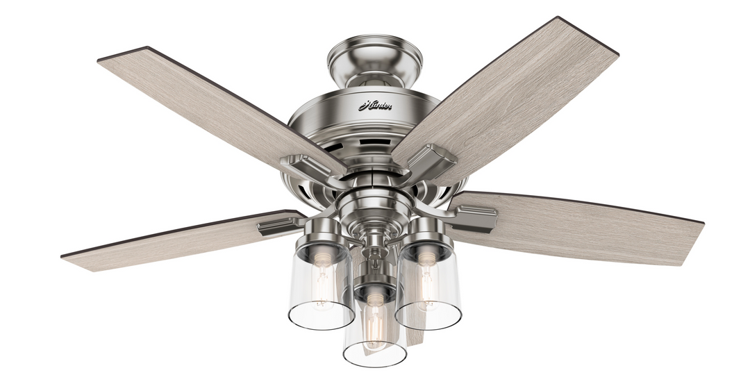 Hunter 44 inch Bennett Ceiling Fan with LED Light Kit and Handheld Remote Indoor Ceiling Fans Hunter   