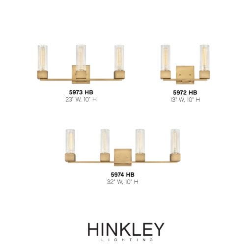 HINKLEY XANDER Single Light Vanity 5970 Wall Light Fixtures Hinkley   