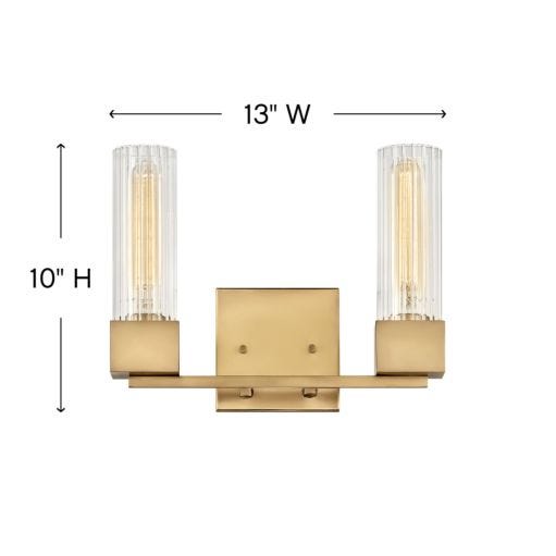 HINKLEY XANDER Two Light Vanity 5972 Vanity Lights Hinkley   