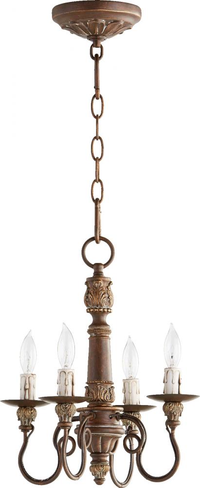 Quorum SALENTO 13"/4LT CHND - VC 6006-4 Chandeliers Quorum Copper  