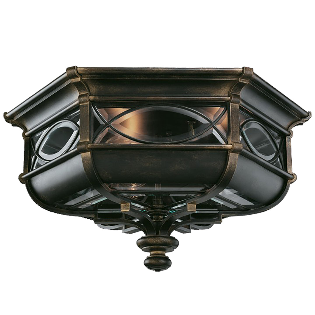 Fine Art Warwickshire Outdoor Flush Mount Outdoor Wall Lights Fine Art Handcrafted Lighting Black  