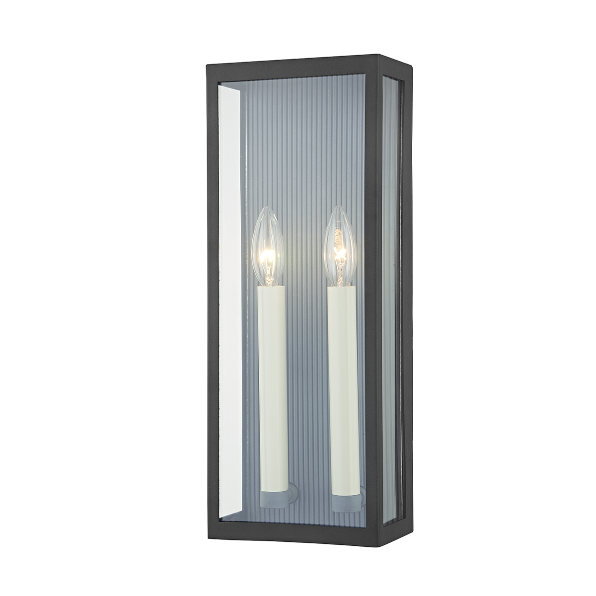 Troy VAIL 2 LIGHT EXTERIOR WALL SCONCE B1032 Outdoor l Wall Troy Lighting TEXTURE BLACK/WEATHERED ZINC  