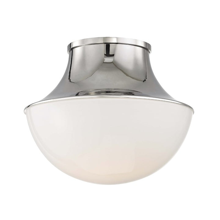 LETTIE - SMALL LED FLUSH MOUNT Ceiling Flush Mounts Hudson Valley Lighting Polished Nickel  