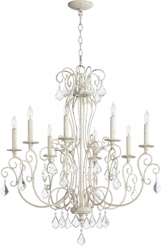 Quorum ARIEL 8LT CHAND - PW 6205-8 Chandeliers Quorum White  