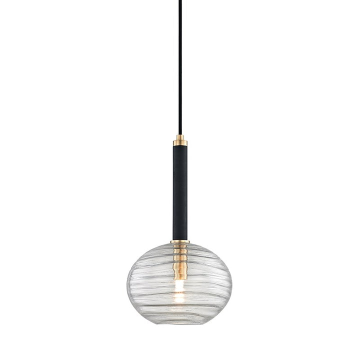 BRETON - 1 LIGHT PENDANT Pendants Hudson Valley Lighting Aged Brass  