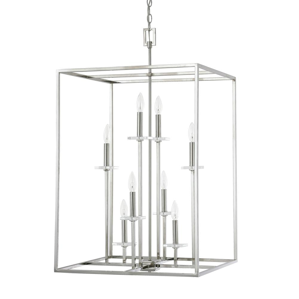 Capital 8 Light Foyer 7003 Pendants Capital Nickel  