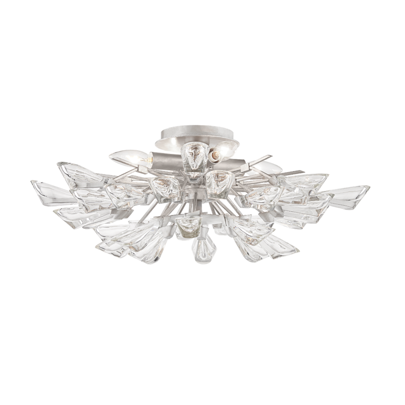 Hudson Valley 4 LIGHT SEMI FLUSH 7223 Ceiling Semi Flush Mounts Hudson Valley Lighting Nickel|Silver  