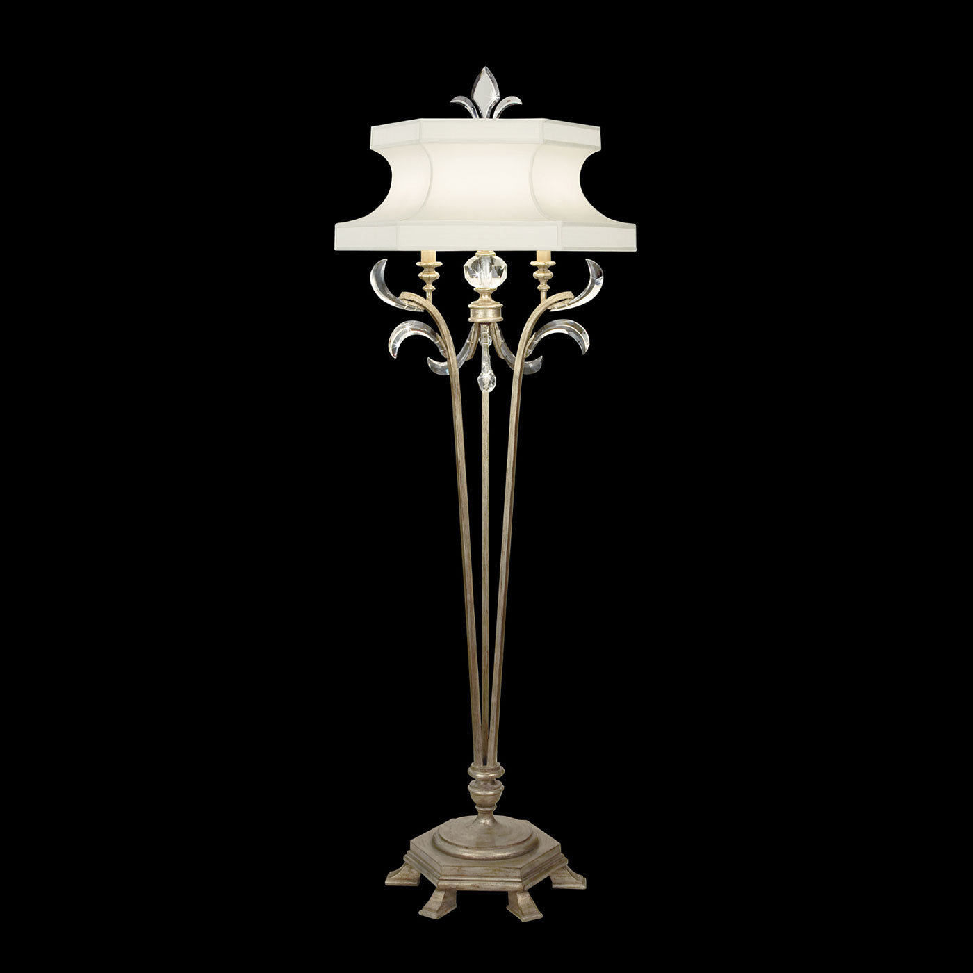 Fine Art Beveled Arcs 72" Floor Lamp Lamp Fine Art Handcrafted Lighting Silver  