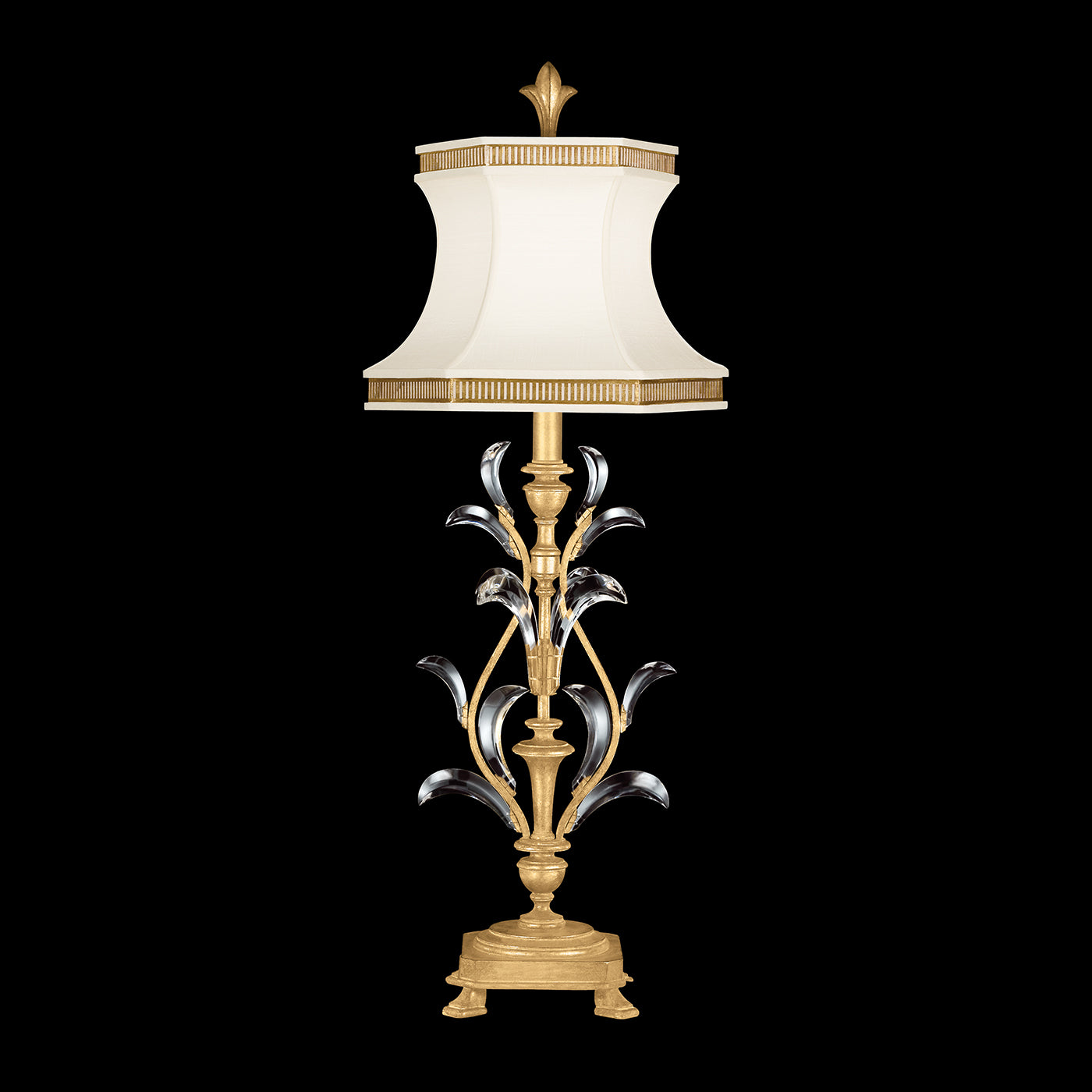 Fine Art Fine Art Beveled Arcs 41" Table Lamp Lamp Fine Art Handcrafted Lighting Gold Leaf  