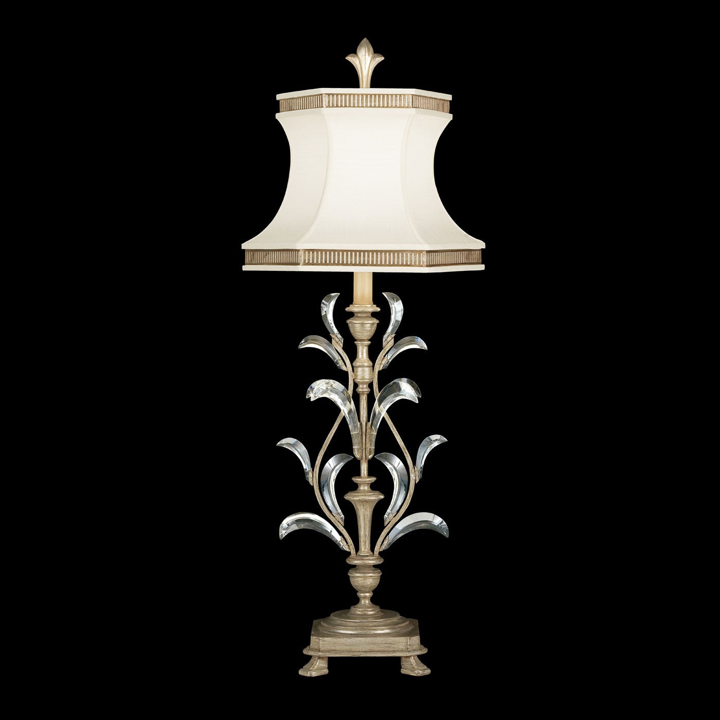 Fine Art Fine Art Beveled Arcs 41" Table Lamp Lamp Fine Art Handcrafted Lighting Silver  