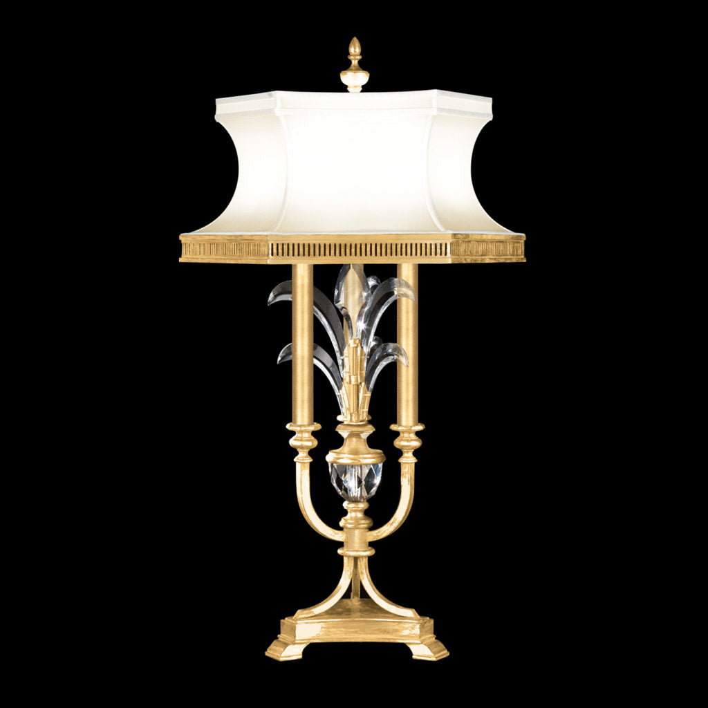 Fine Art Beveled Arcs 37" Table Lamp Lamp Fine Art Handcrafted Lighting Gold Leaf  