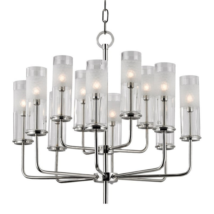 Wentworth - 12 LIGHT CHANDELIER Chandeliers Hudson Valley Lighting Polished Nickel  