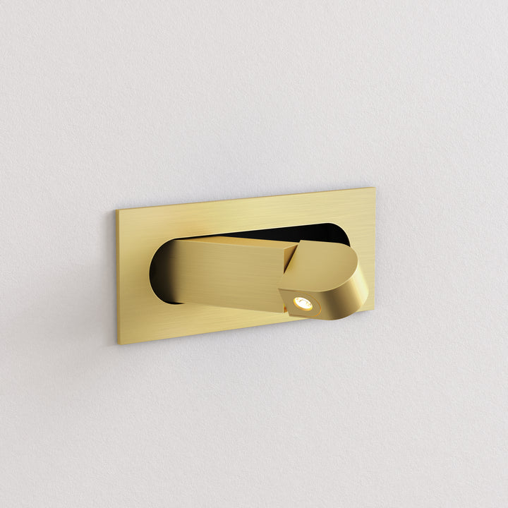 Astro Lighting Digit Wall Sconces Astro Lighting 2.68x7.48x3.15 Matt Gold Yes (Integral), High Power LED