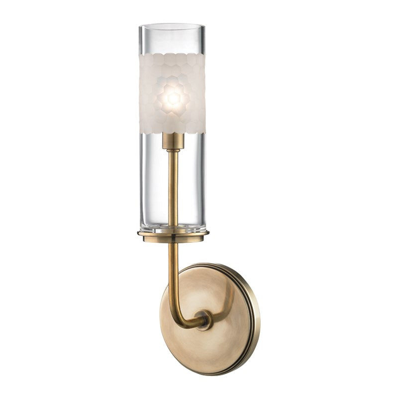 Wentworth - 1 LIGHT WALL SCONCE Wall Sconces Hudson Valley Lighting Aged Brass  