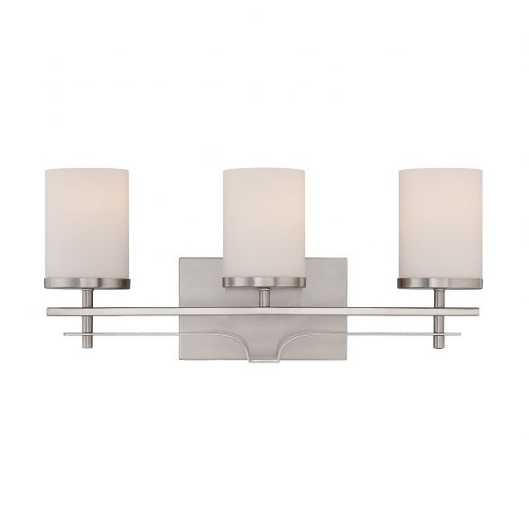 Savoy House Colton 3 Light Bath Bar Vanity Lights Savoy House Satin Nickel  