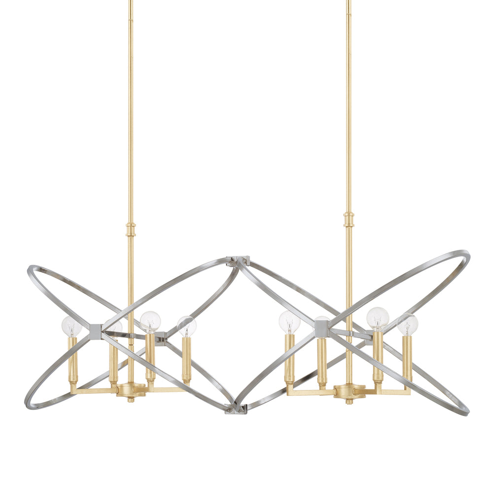 Capital 8 Light Island 820881 Linear Chandeliers Capital Gold  