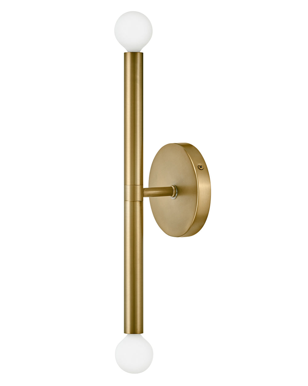 Lark MILLIE Two Light Tall Sconce L83192 Wall Sconces Lark Lacquered Brass  