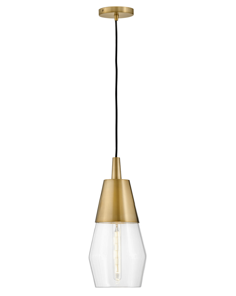 Lark LIVIE Single Light Pendant L83397 Mini-Pendants Lark Lacquered Brass  