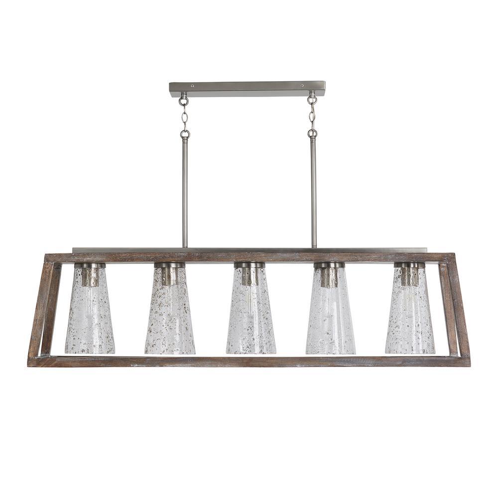 Capital 5 Light Island 840551 Linear Chandeliers Capital Combination Finishes  