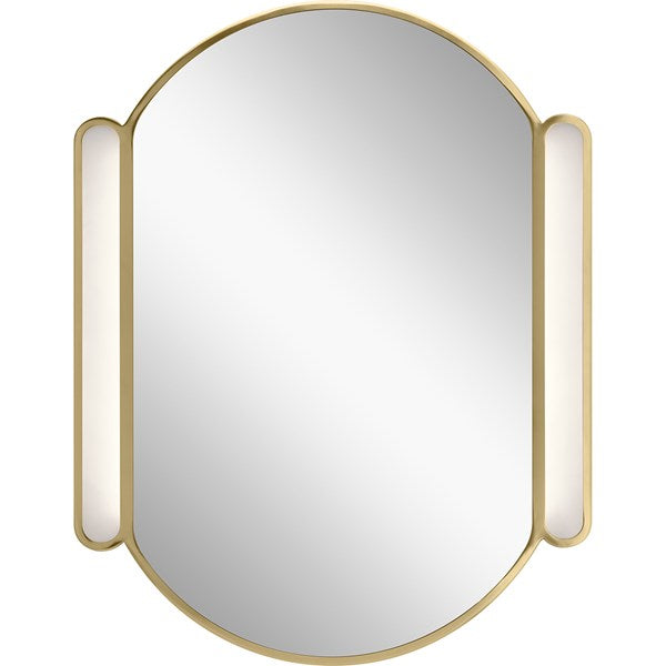 Kichler Phaelan 30" LED Oval Mirror Champagne Gold 84165 Mirror Kichler   