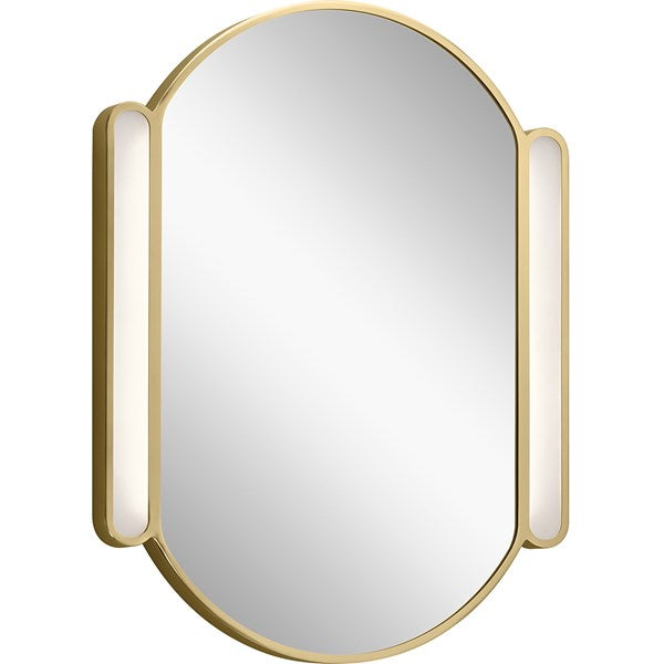 Kichler Phaelan 30" LED Oval Mirror Champagne Gold 84165
