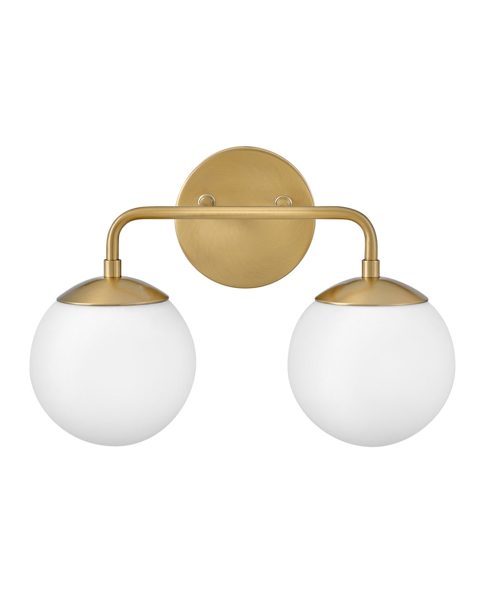 Lark JUNIPER Two Light Vanity L85002 Vanity Lights Lark Lacquered Brass  