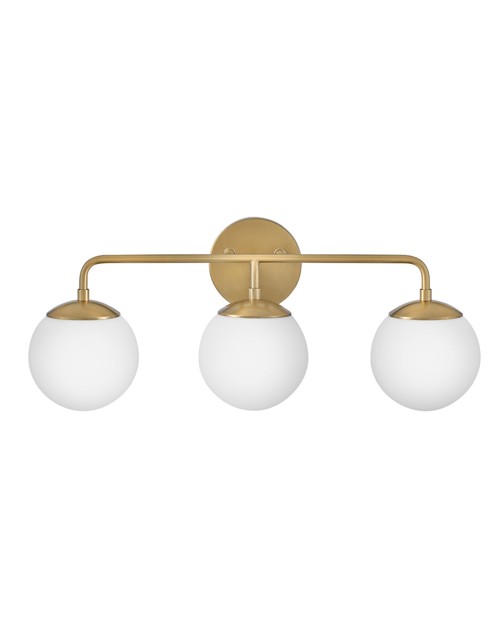 Lark JUNIPER Three Light Vanity L85003 Vanity Lights Lark Lacquered Brass  