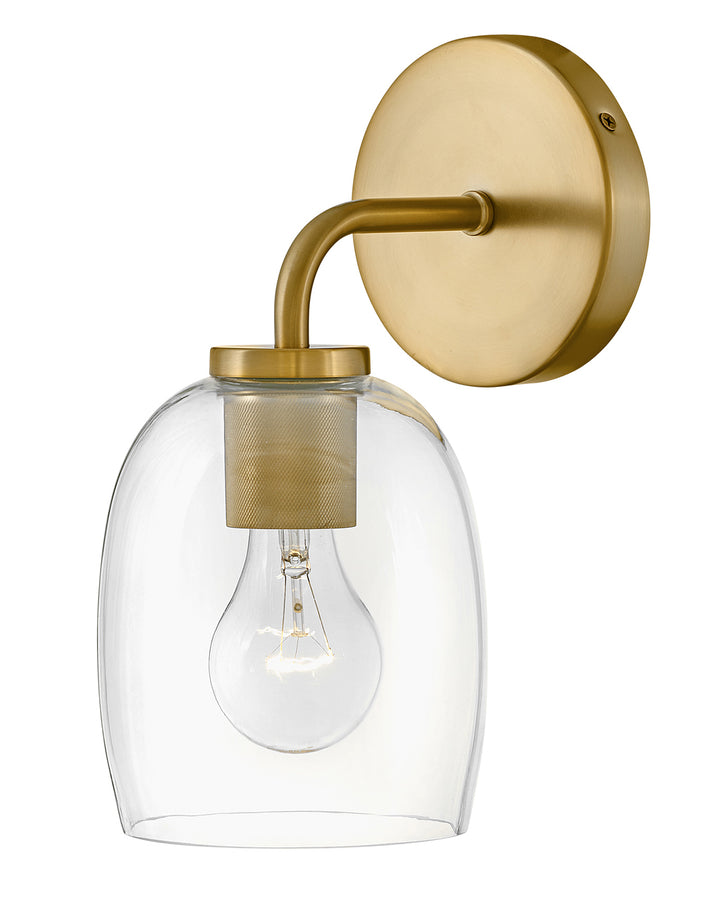 Lark PERCY Single Light Vanity L85010 Vanity Lights Lark Lacquered Brass