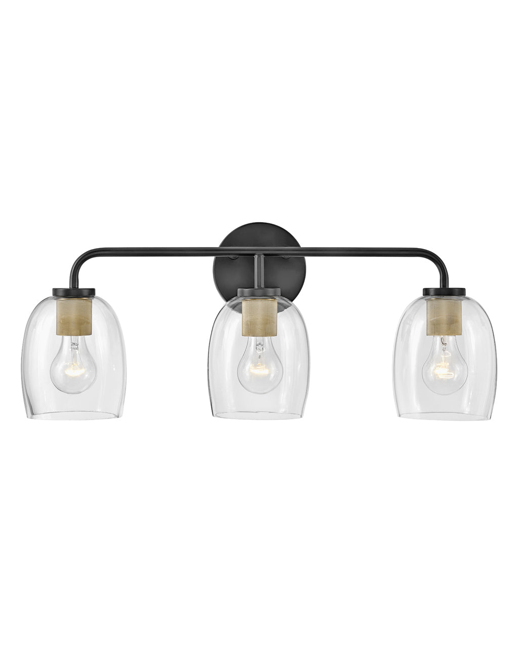 Lark PERCY Three Light Vanity L85013 Vanity Lights Lark Black