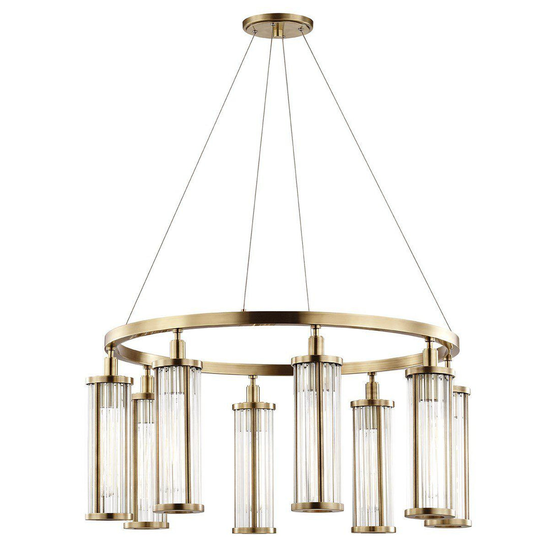 MARLEY - 8 LIGHT PENDANT Chandeliers Hudson Valley Lighting Aged Brass  