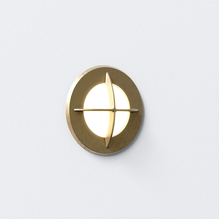 Astro Lighting Arran Round Wall Sconces Astro Lighting 4.19xx Solid Brass Yes (Integral), High Power LED