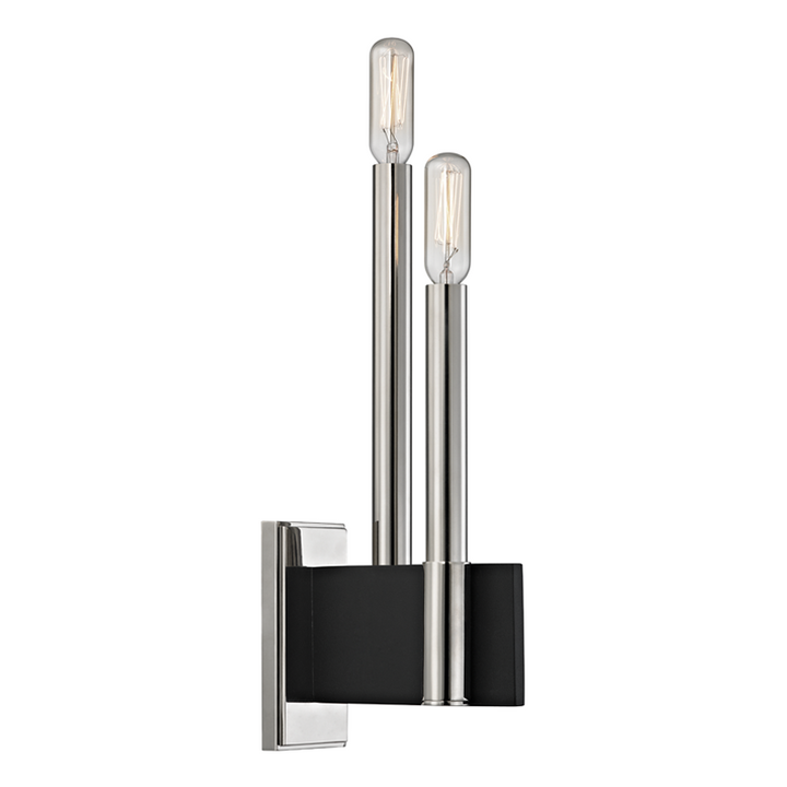 Hudson Valley 2 LIGHT WALL SCONCE 8812 Wall Sconces Hudson Valley Lighting Nickel  