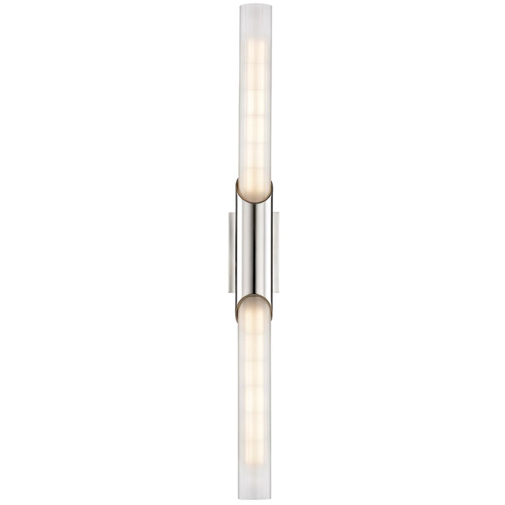 PYLON - 2 LIGHT WALL SCONCE Wall Sconces Hudson Valley Lighting Polished Nickel  