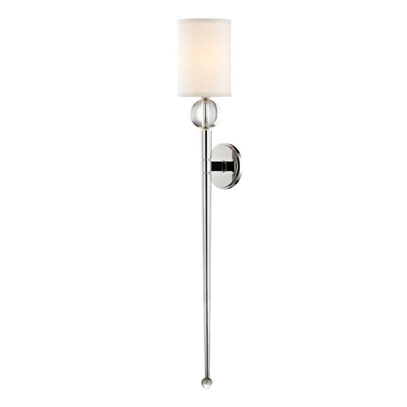 Rockland - 1 LIGHT WALL SCONCE Wall Light Fixtures Hudson Valley Lighting Polished Nickel  