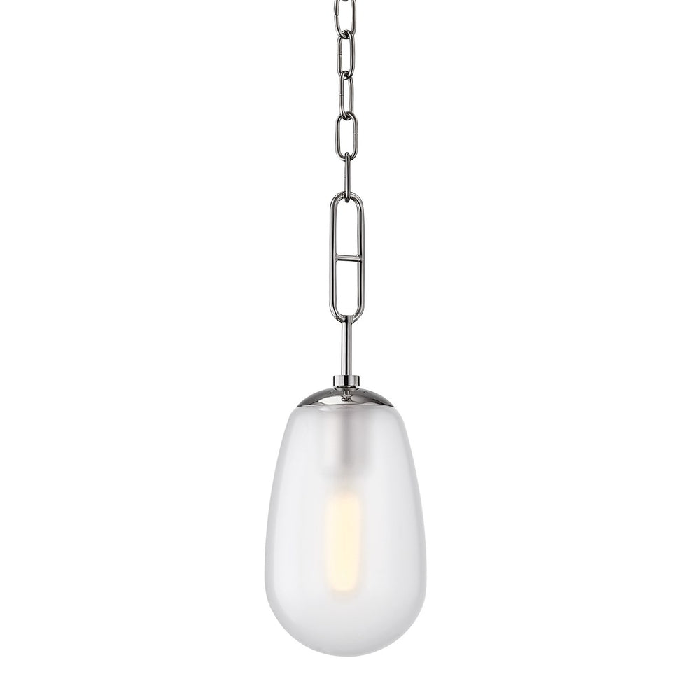 Bruckner - 1 LIGHT SMALL PENDANT Pendants Hudson Valley Lighting Polished Nickel  