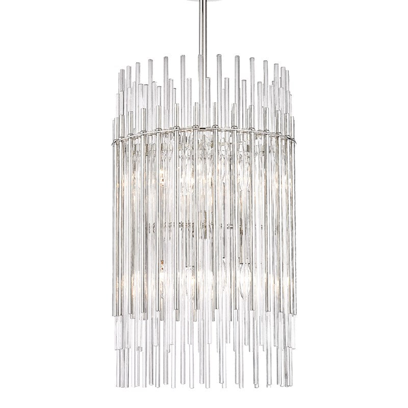 Wallis - 8 LIGHT PENDANT Pendants Hudson Valley Lighting Polished Nickel  