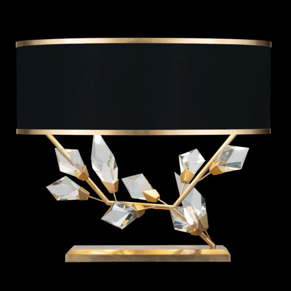 Fine Art Lamps Foret 21.5" Right Side Table Lamp Lamp Fine Art Handcrafted Lighting Gold Black 