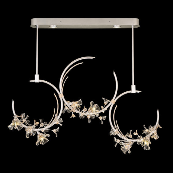 Fine Art Lamps Azu 55" Linear Pendant Pendant Fine Art Handcrafted Lighting Silver  