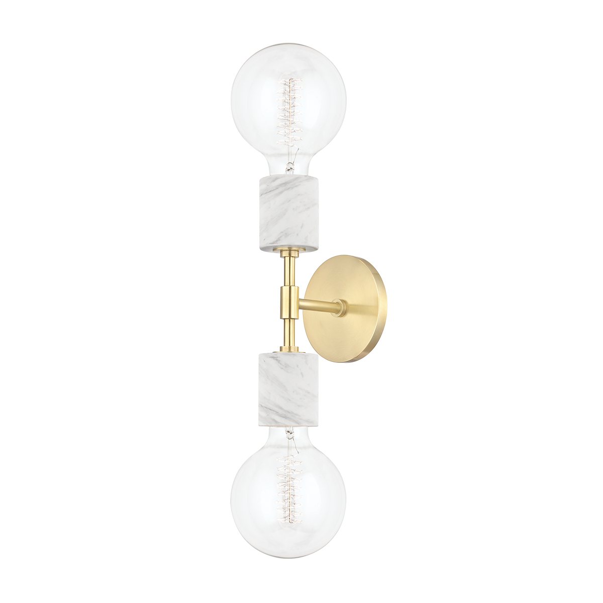 Hudson Valley Lighting Asime 2 Light Sconces H120102 Wall Light Fixtures Mitzi Aged Brass  