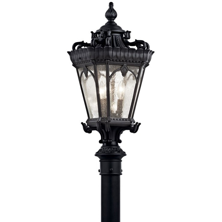 Kichler Tournai Outdoor Post Lantern Pier & Post Mount Lights Kichler Textured Black 11.75x27