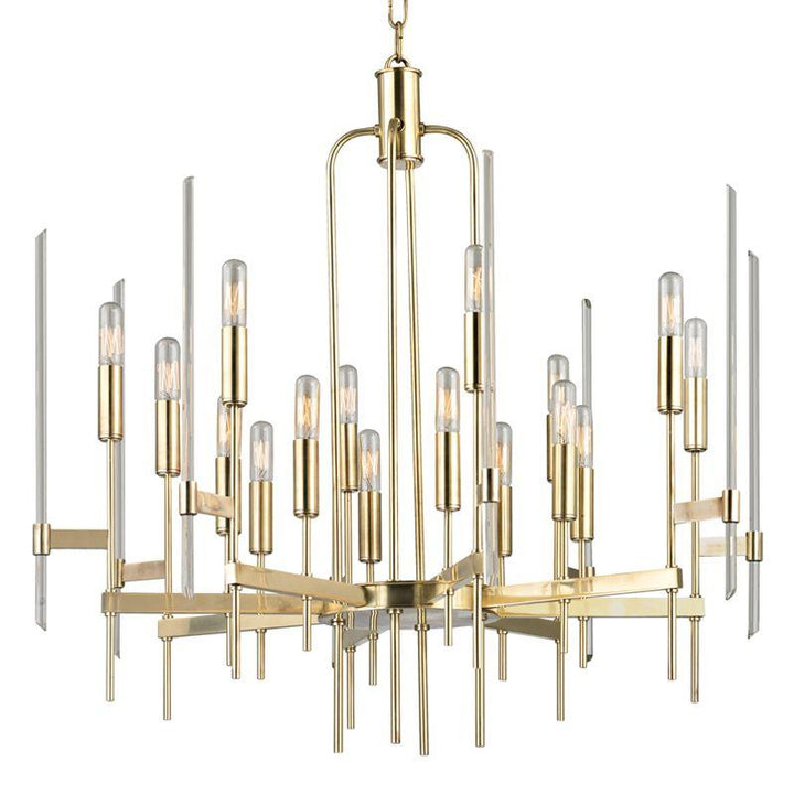 Hudson Valley 16 LIGHT CHANDELIER 9916 Chandeliers Hudson Valley Lighting Brass  