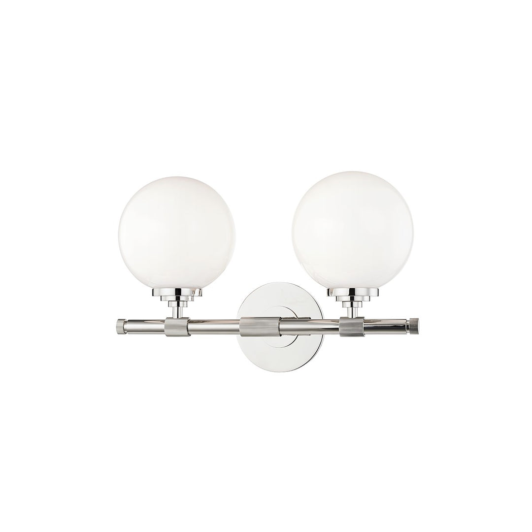 Hudson Valley 2 LIGHT BATH BRACKET 3702 Vanity Lights Hudson Valley Lighting Nickel  