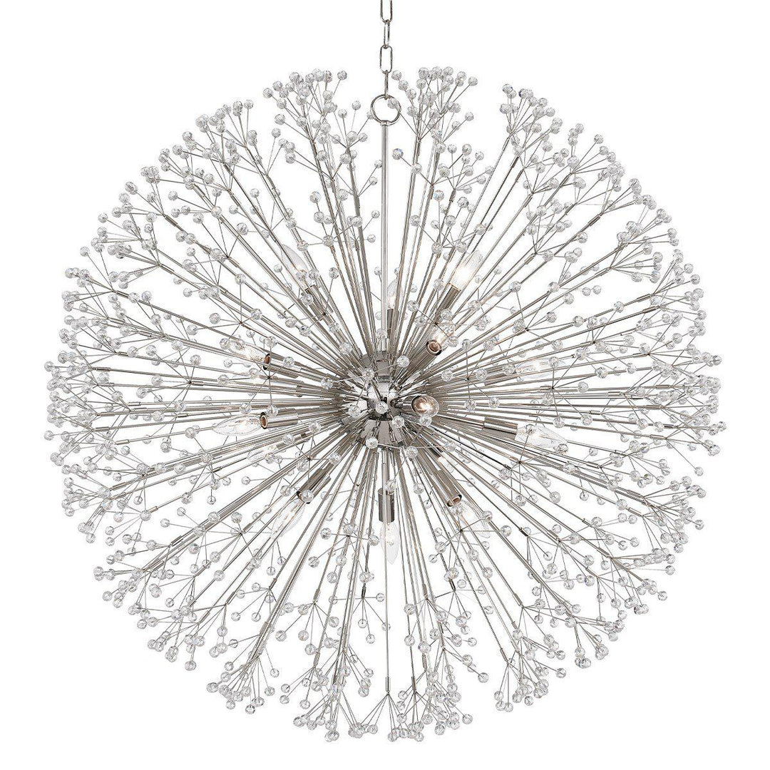 DUNKIRK - 16 LIGHT CHANDELIER Chandeliers Hudson Valley Lighting Polished Nickel  