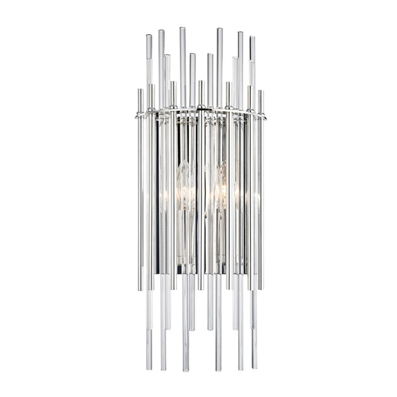 Wallis - 2 LIGHT WALL SCONCE Wall Sconces Hudson Valley Lighting Polished Nickel  