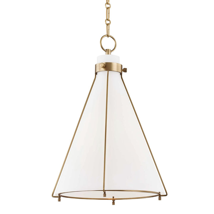 Eldridge - 1 LIGHT PENDANT Pendants Hudson Valley Lighting Aged Brass  