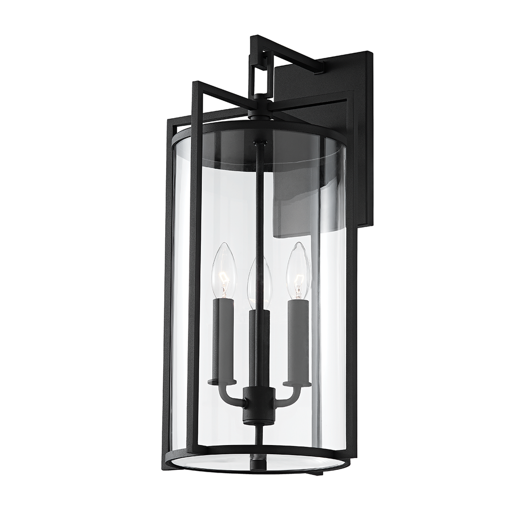 Troy Lighting 3 LIGHT LARGE EXTERIOR WALL SCONCE B1143 Wall Sconces Troy Lighting TEXTURE BLACK  