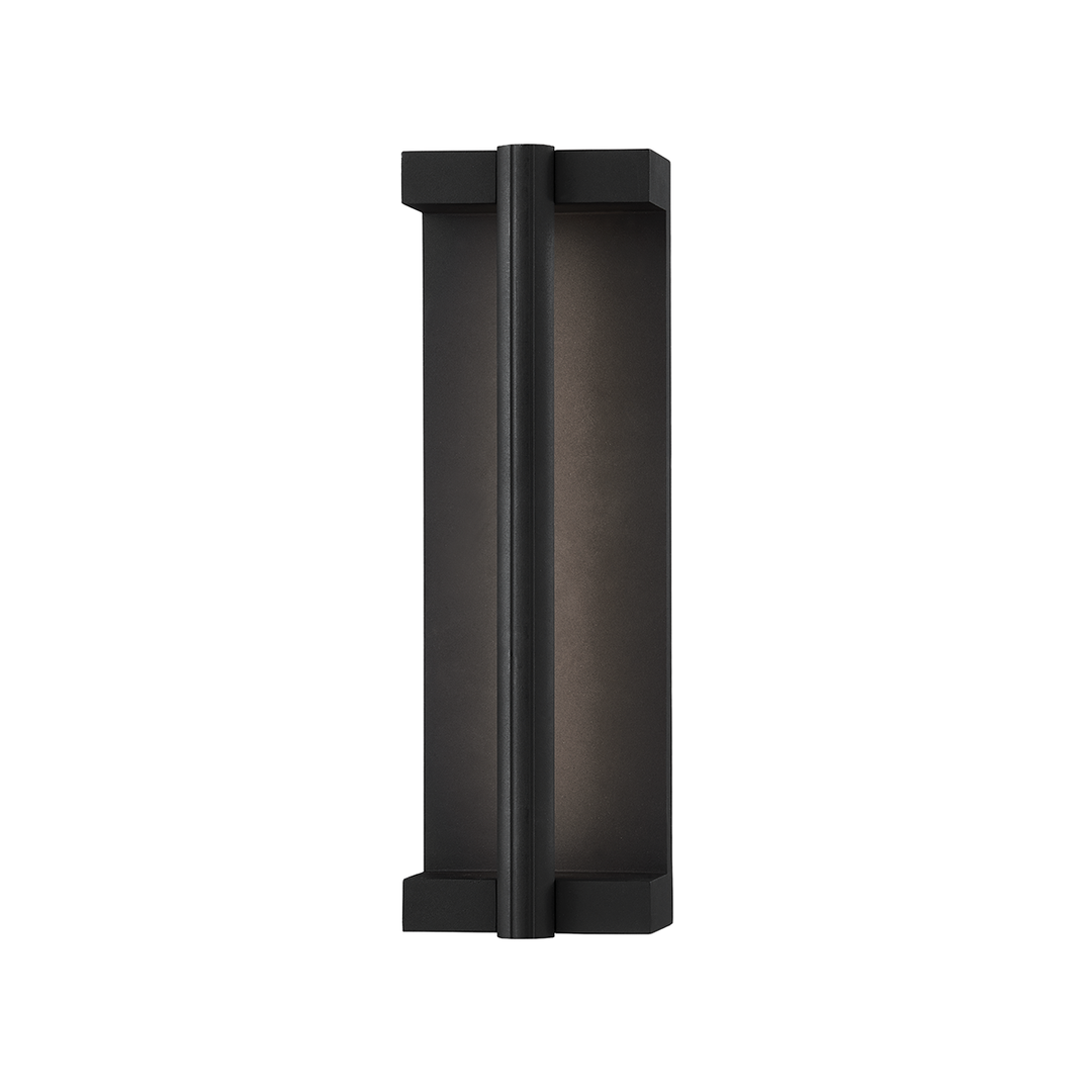 Troy Lighting 1 LIGHT SMALL EXTERIOR WALL SCONCE B1251 Wall Sconces Troy Lighting TEXTURE BLACK  