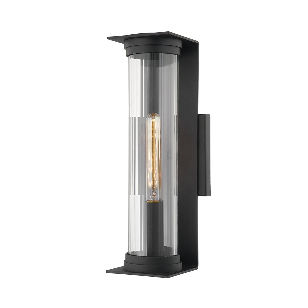 Troy Lighting 1 LIGHT EXTERIOR MEDIUM WALL SCONCE B1322 Wall Sconces Troy Lighting TEXTURED BLACK  