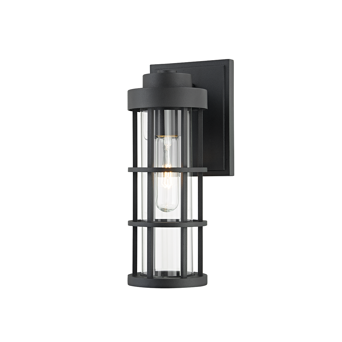 Troy Lighting 1 LIGHT SMALL EXTERIOR WALL SCONCE B2041 Outdoor l Wall Troy Lighting TEXTURE BLACK  