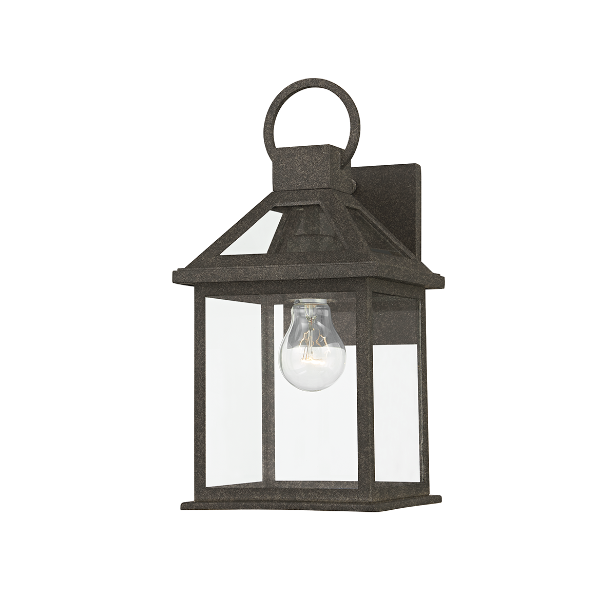 Troy Lighting 1 LIGHT SMALL EXTERIOR WALL SCONCE B2741 Outdoor l Wall Troy Lighting FRENCH IRON  